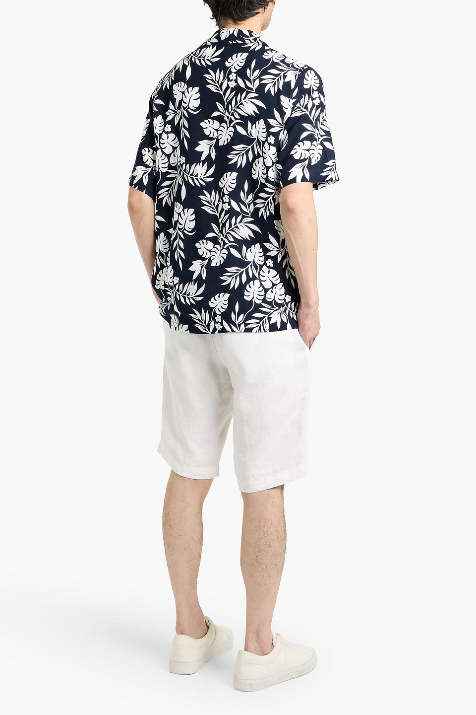  Onia - Hemd Aus Webstoff Mit Floralem Print - Blau - S 