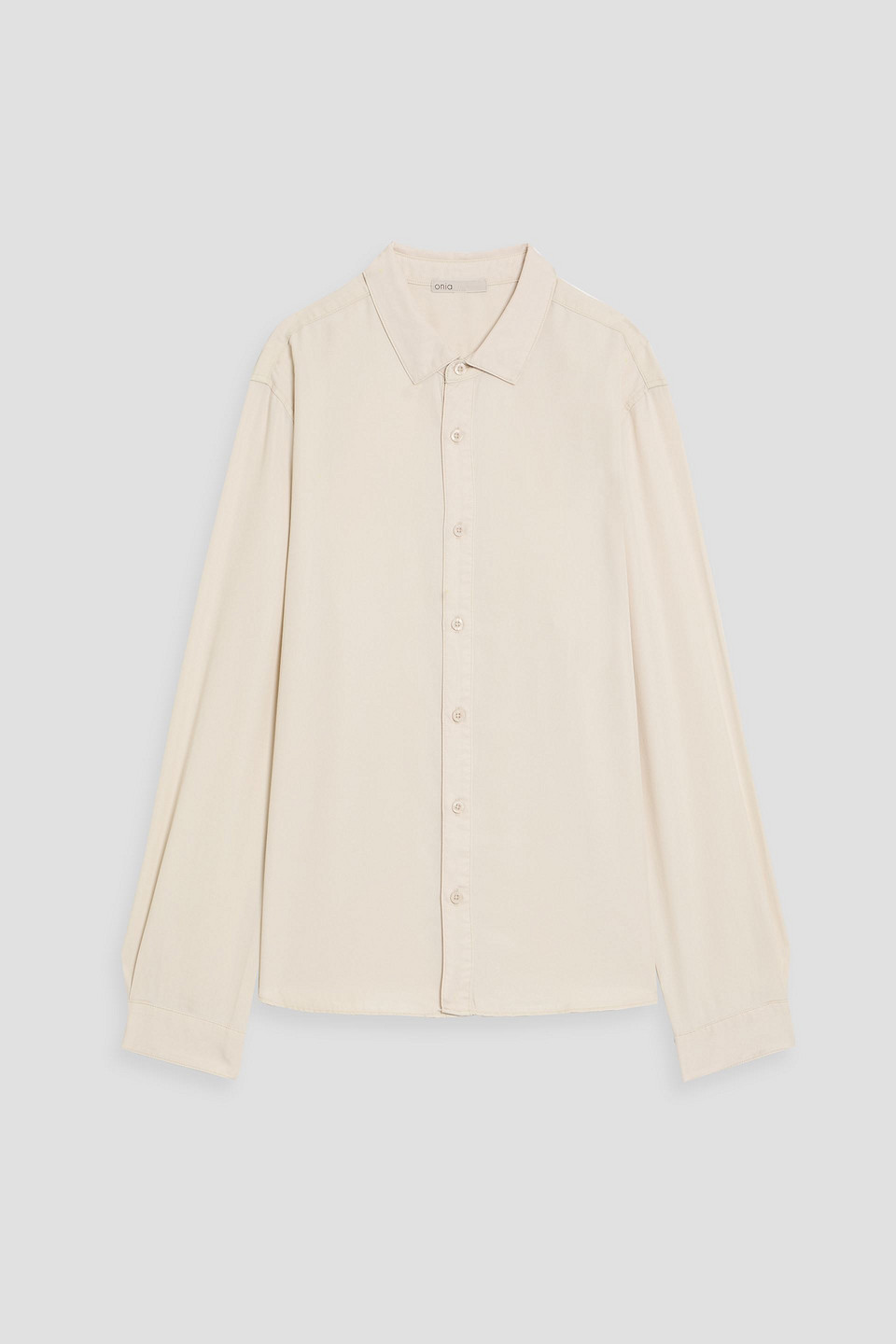 onia - lyocell-twill shirt - white - m