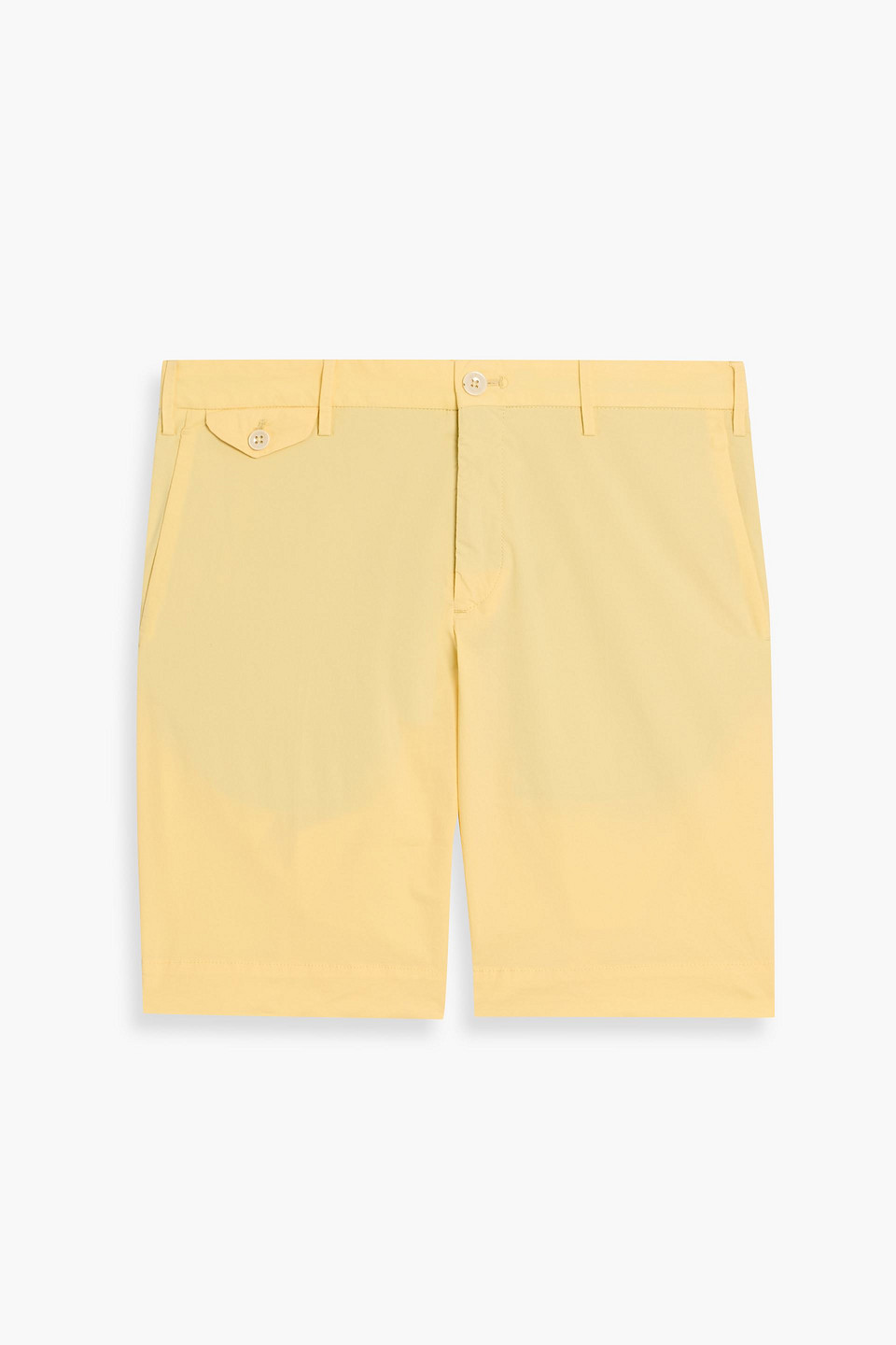 Slowear Incotex Slim-fit Cotton-blend Shorts In Yellow