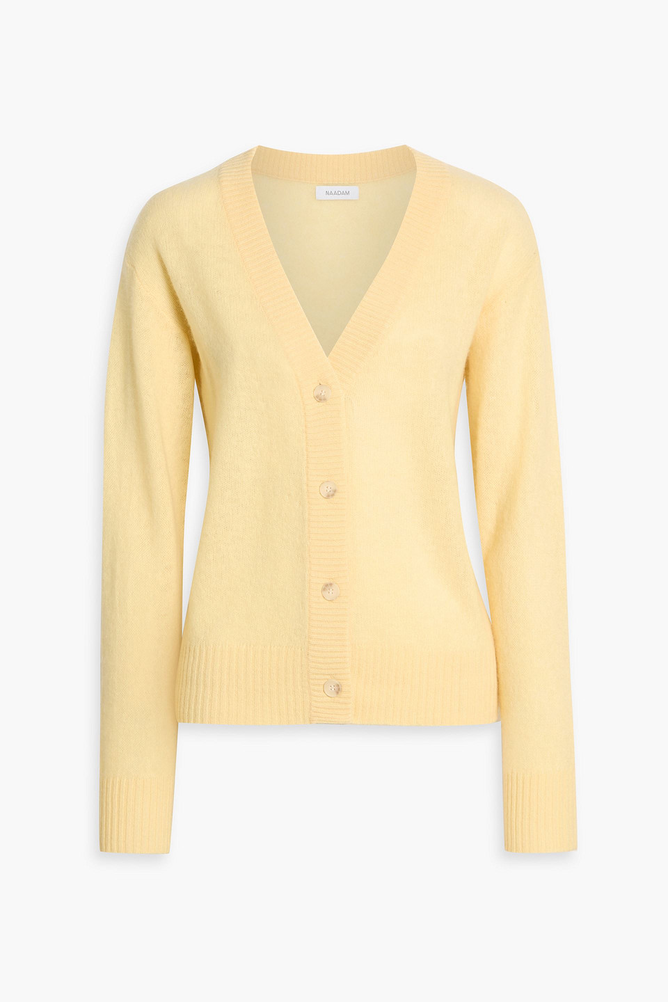 naadam - cashmere cardigan - yellow - m