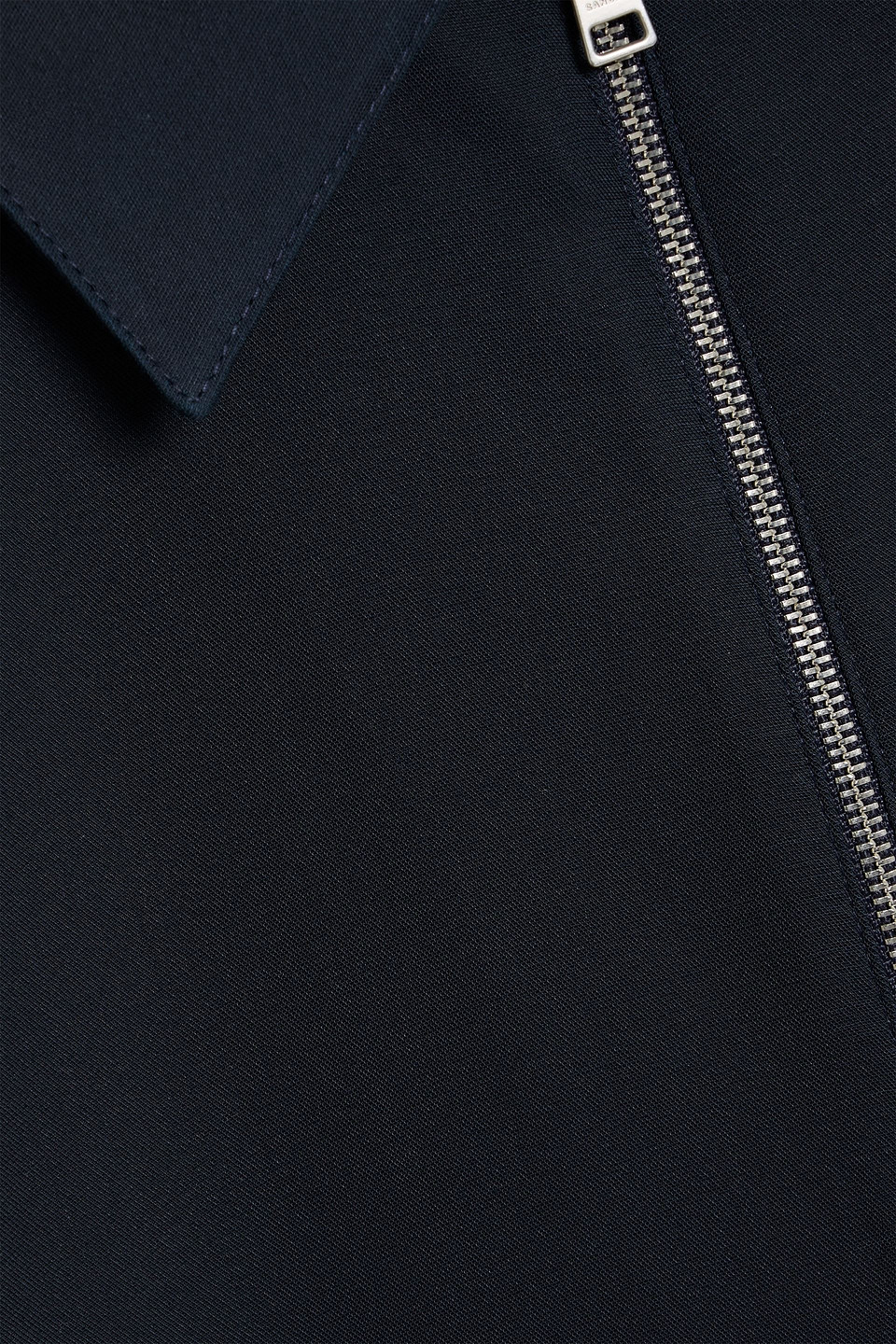 Sandro Crepe Jacket In Blue