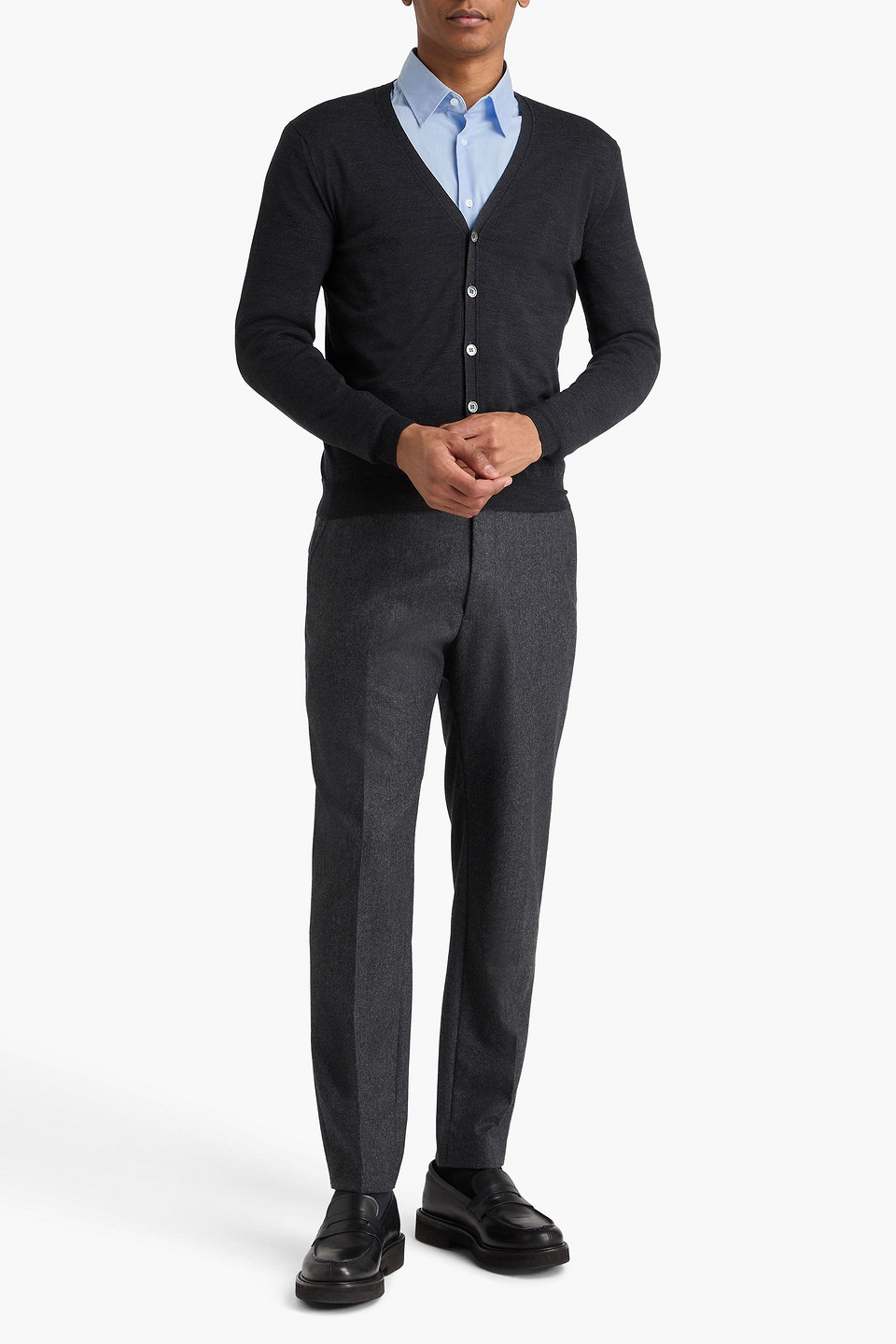  Slowear - Cardigan Aus Einer Wollmischung - Grau - It 46 