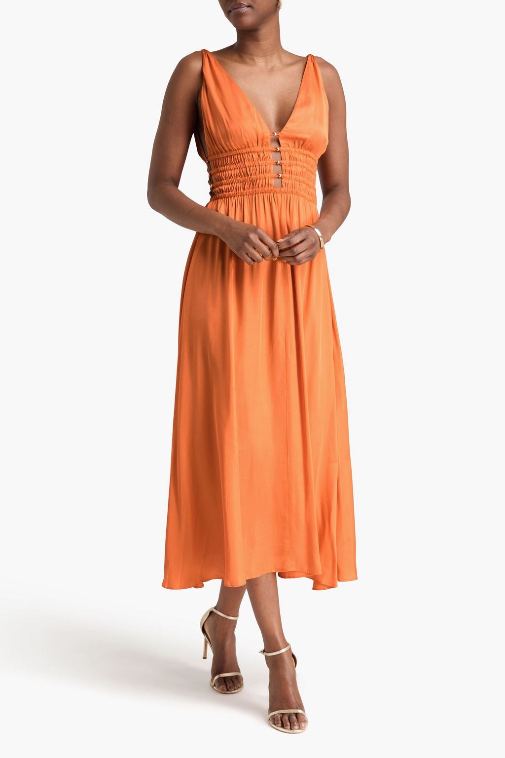 black maxi pleated dress Draped Pleated Maxi Dress Black / XL