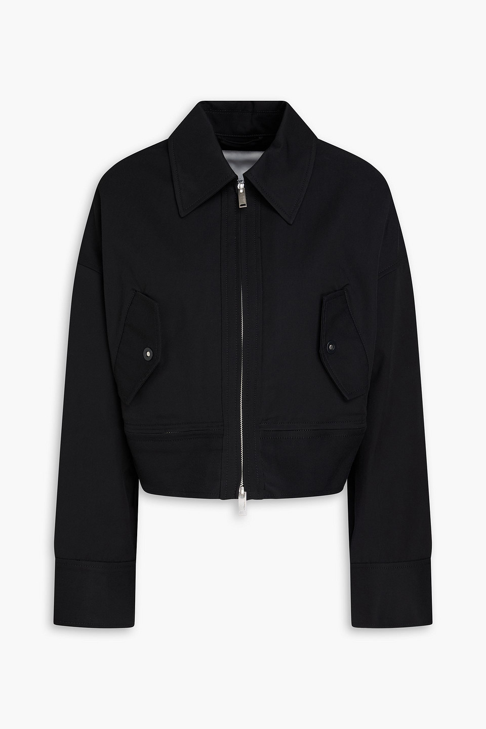 3.1 Phillip Lim Cotton-blend Jacket In Black