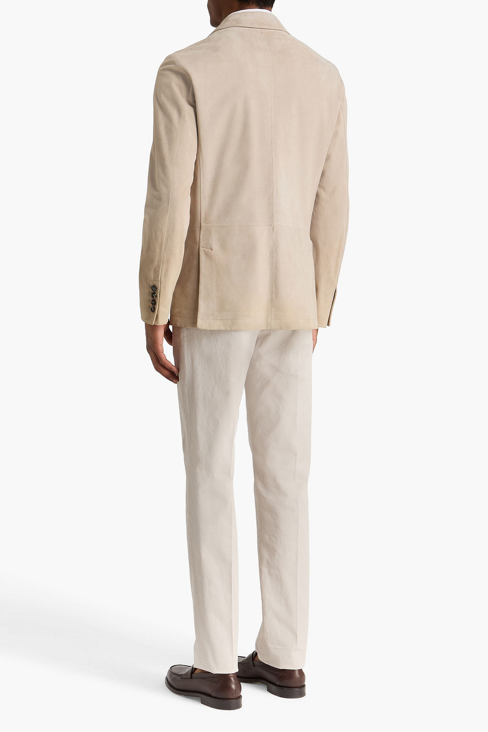  Canali - Blazer Aus Veloursleder - Grau - It 50 