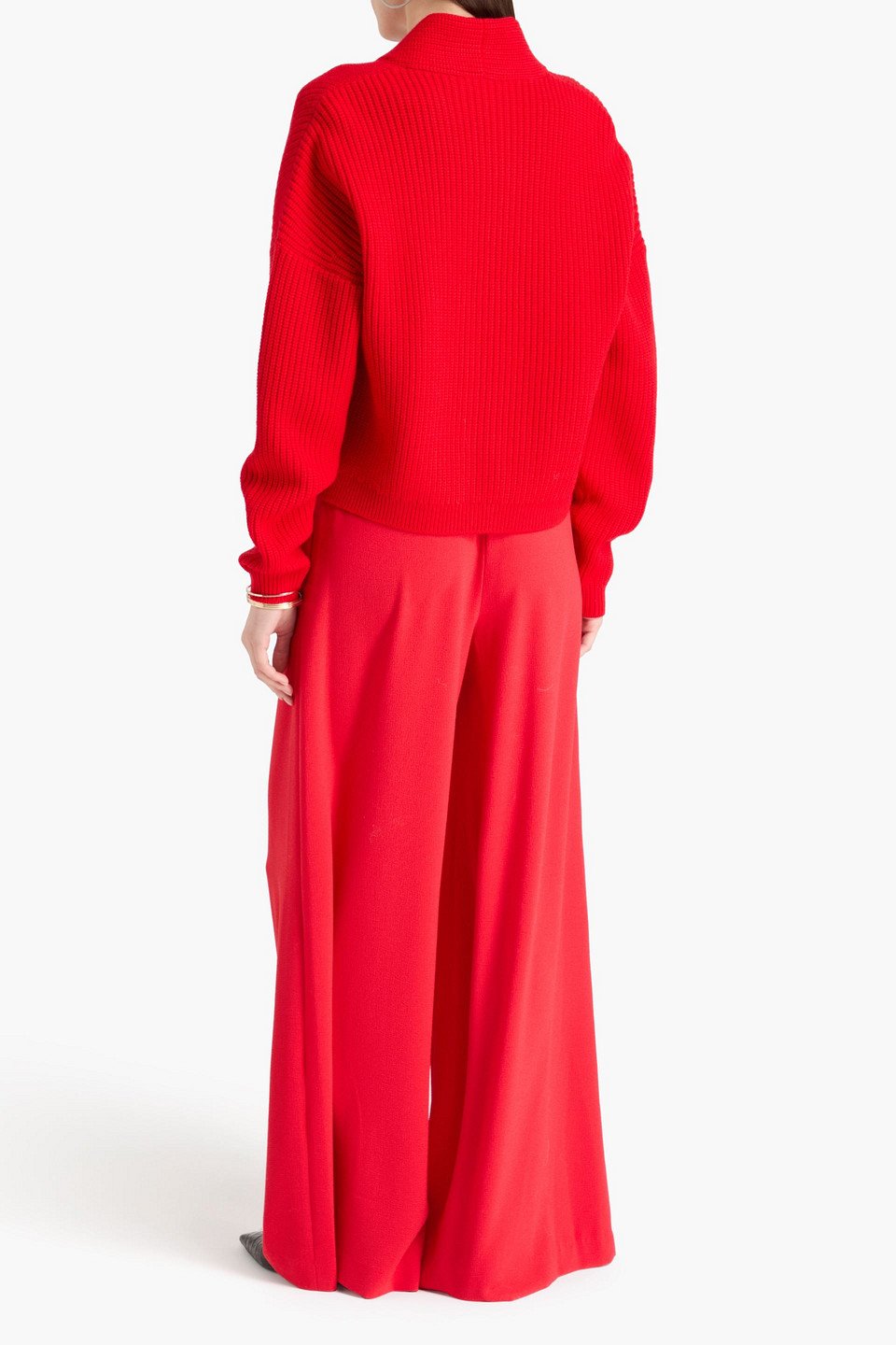  Alice Olivia - Cardigan Aus Einer Gerippten Wollmischung - Rot - Xs 