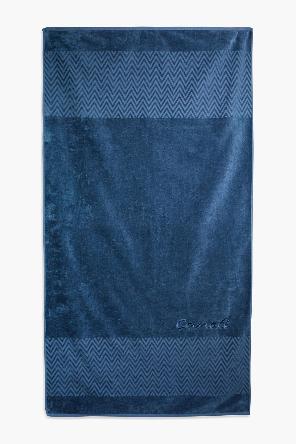  Canali - Strandtuch Aus Baumwollfrottee - Blau - Onesize 