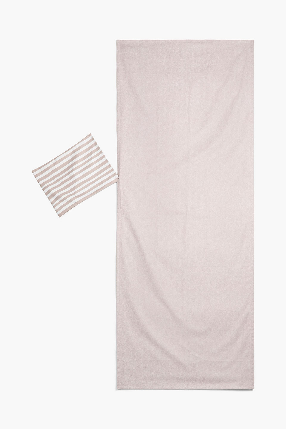  Canali - Striped Woven Beach Towel - Neutral - Onesize 