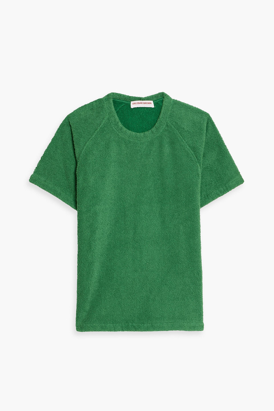 orlebar brown - roche cotton-blend terry t-shirt - green - m