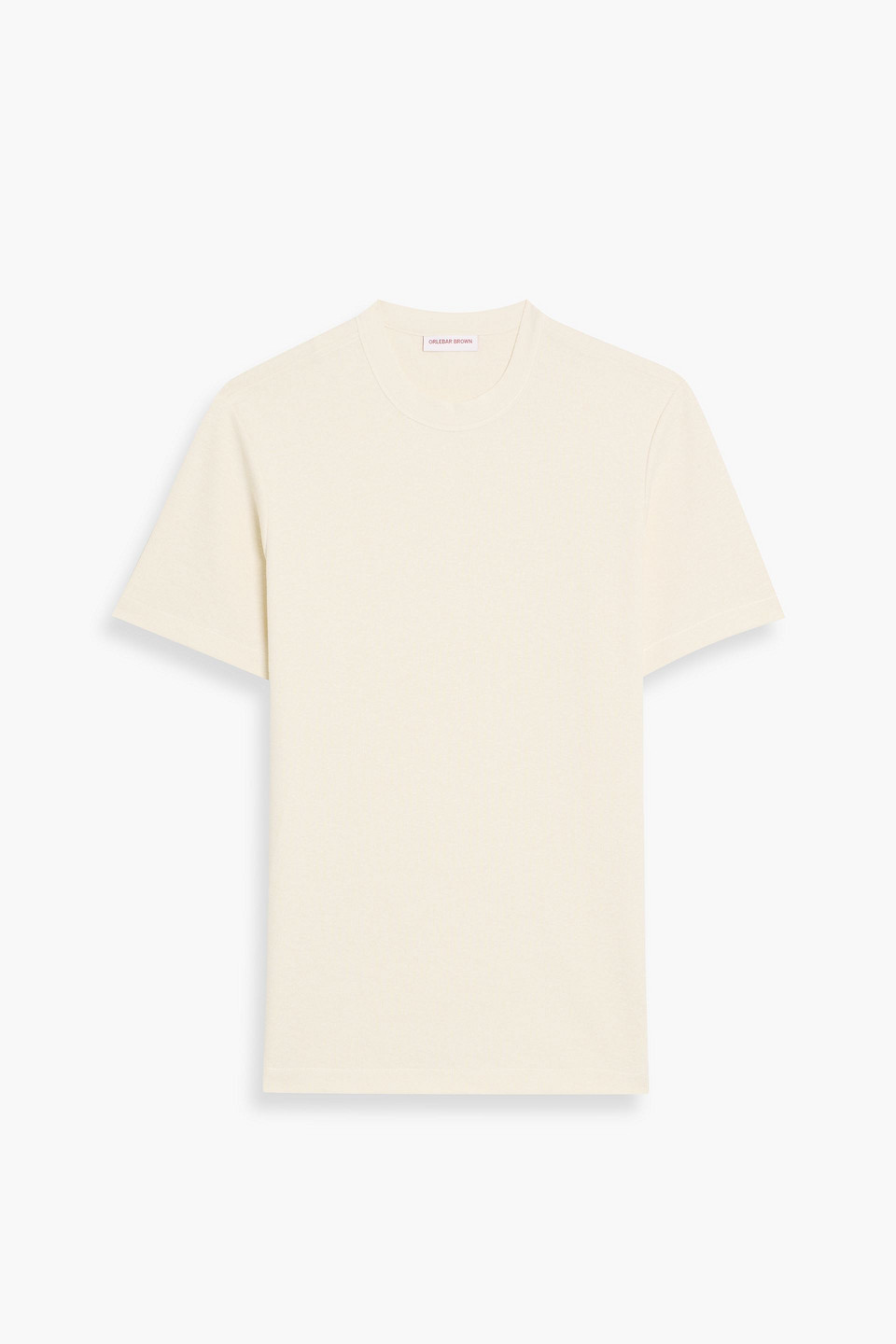 orlebar brown - nicolas cotton and linen-blend t-shirt - white - xs