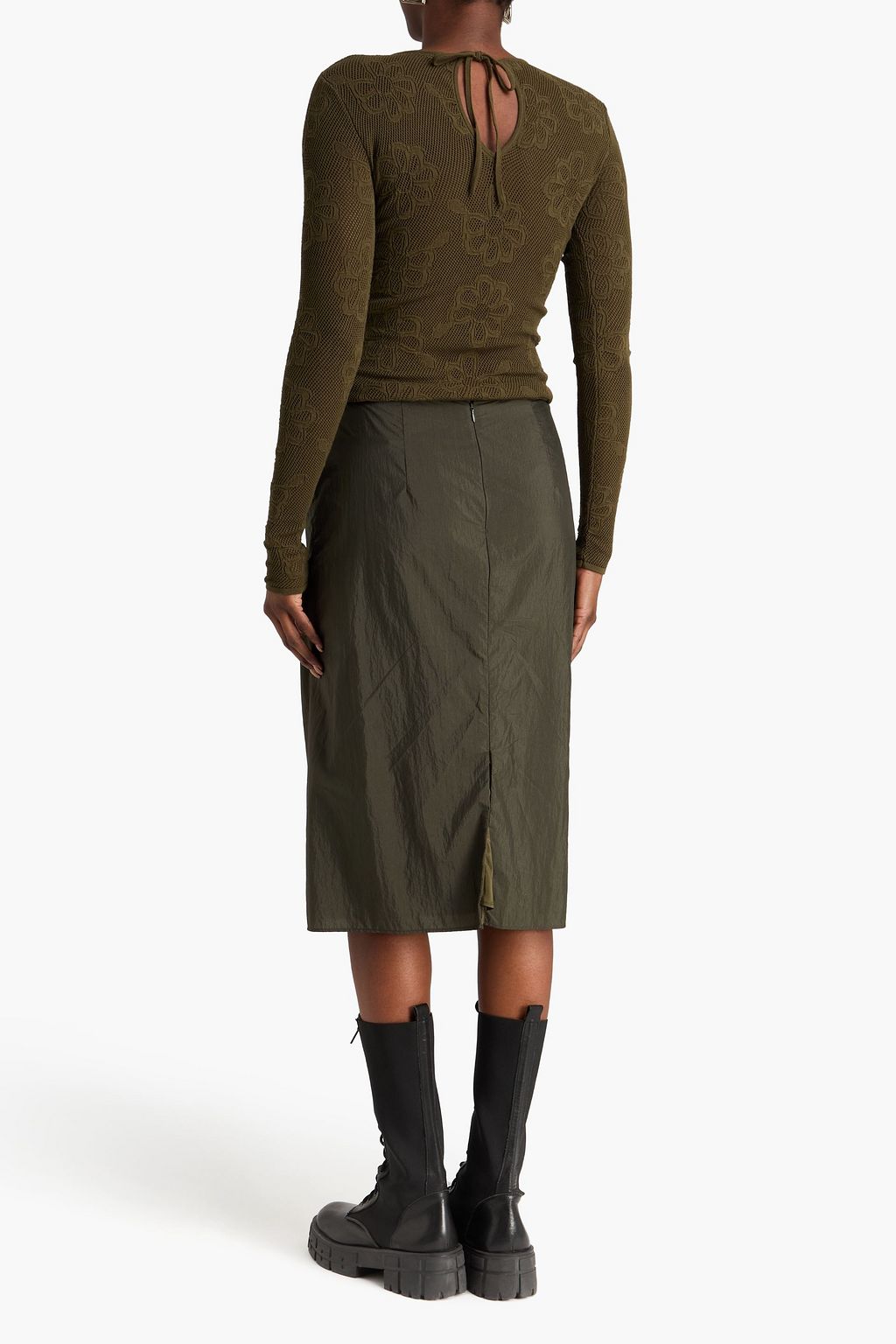 CECILIE BAHNSEN Allegra embroidered taffeta skirt | THE OUTNET