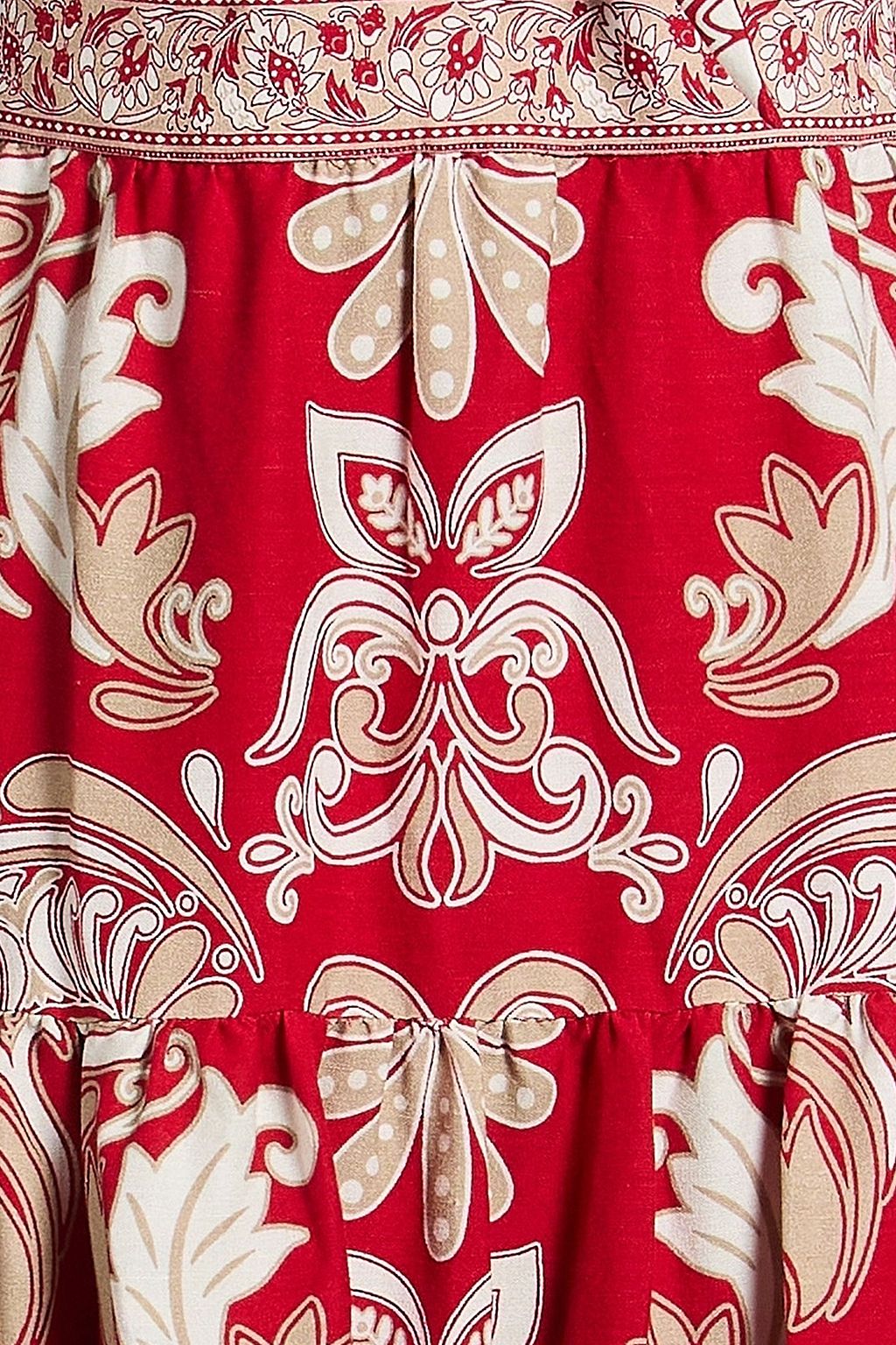 ALICE + OLIVIA Minka printed linen-blend maxi dress | THE OUTNET
