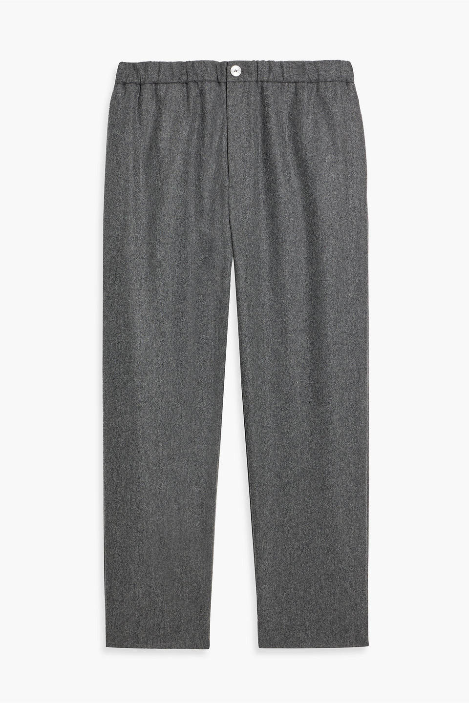 jil sander - wool-blend felt pants - gray - it 52