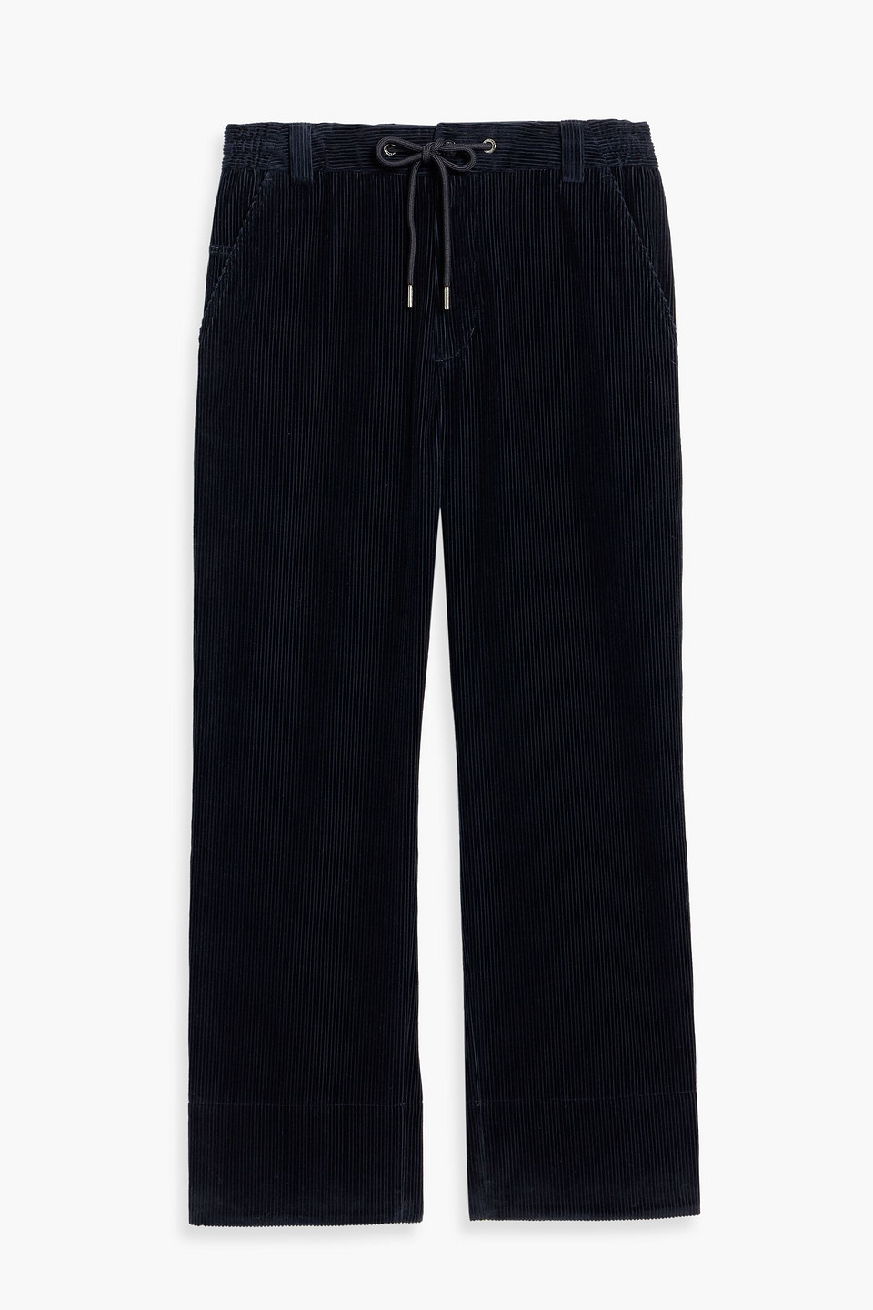 moncler - cotton-corduroy pants - blue - it 50