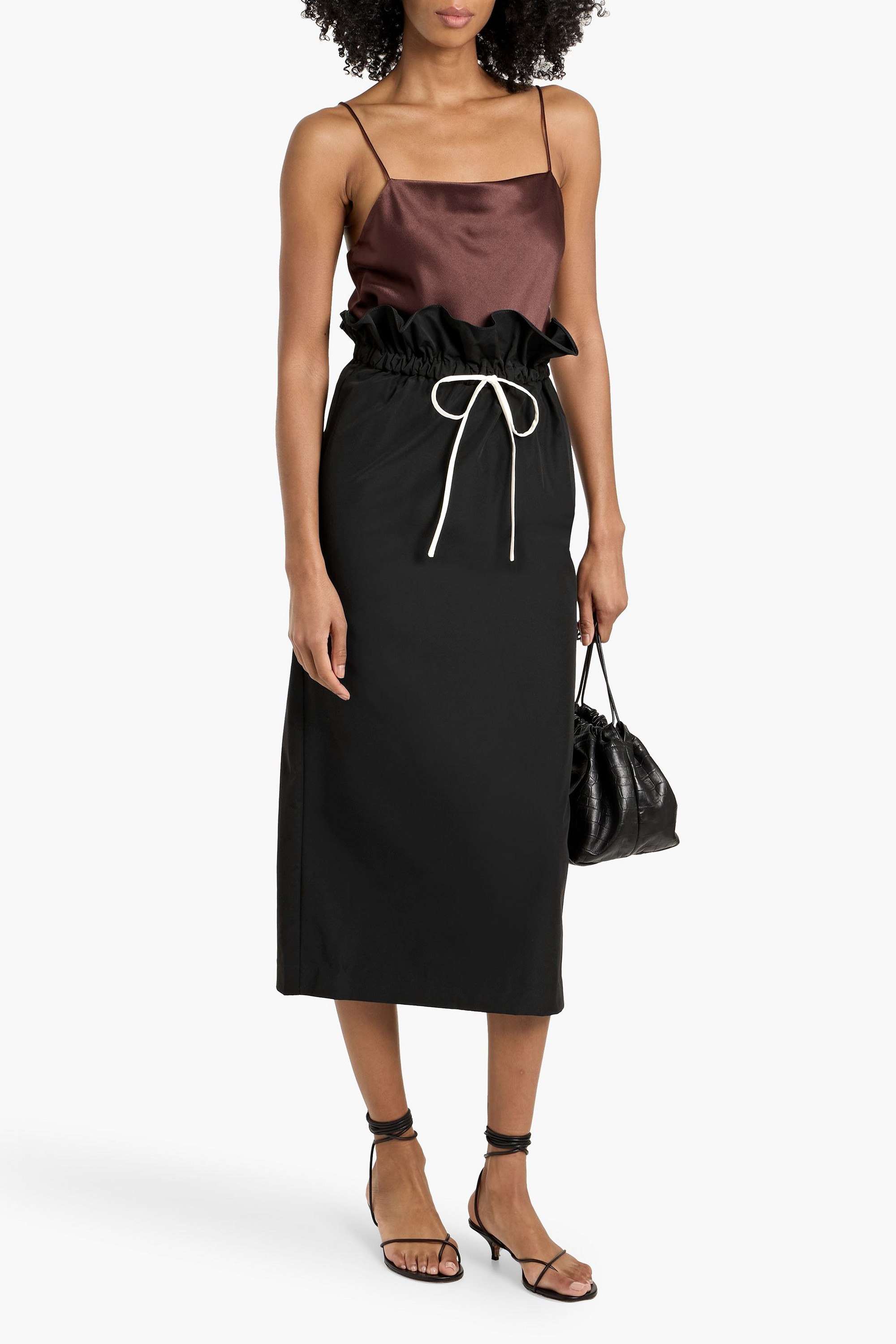 Kika Vargas Naomi twill midi skirt