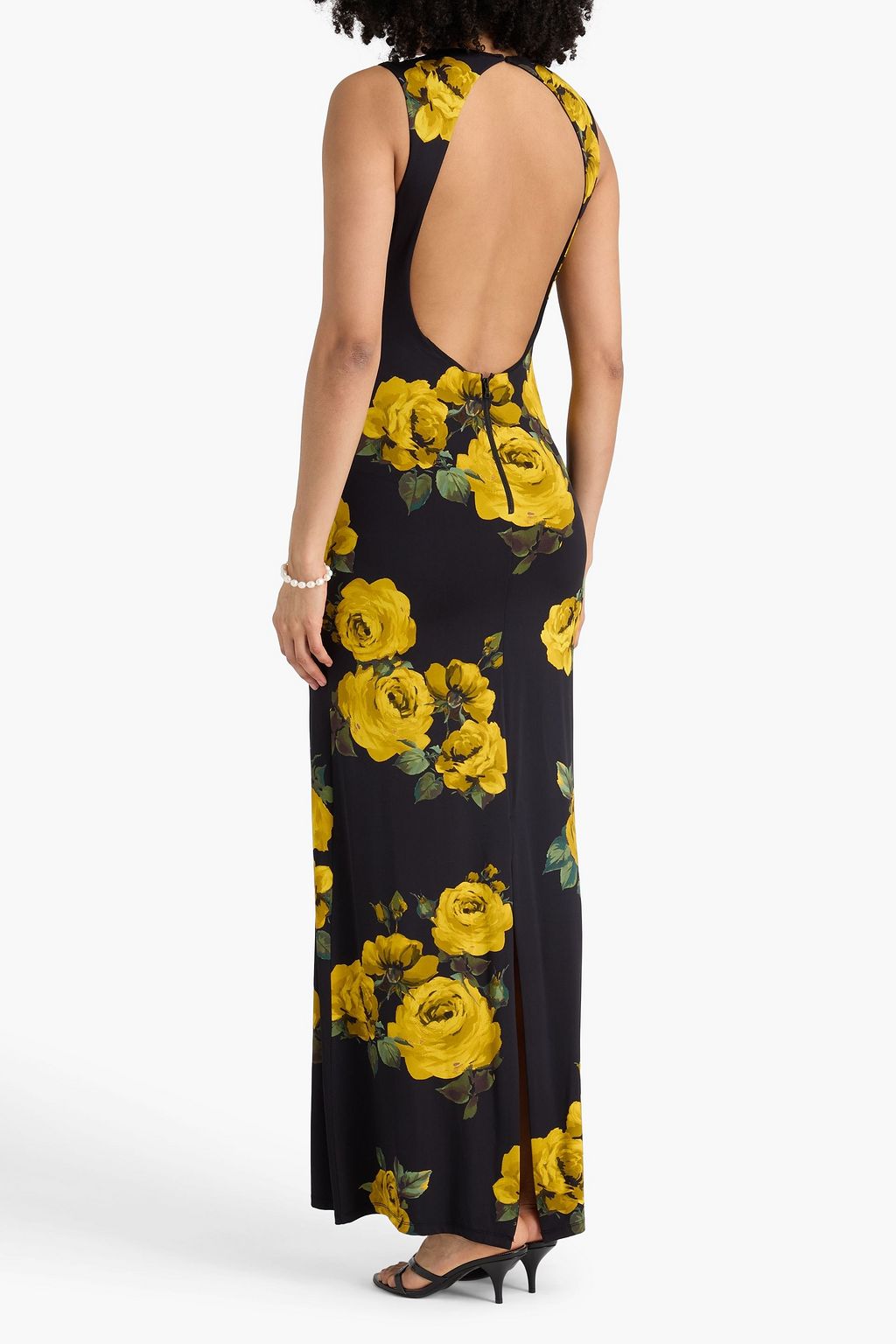 strapless open back dress 365 Open Back Maxi Dress