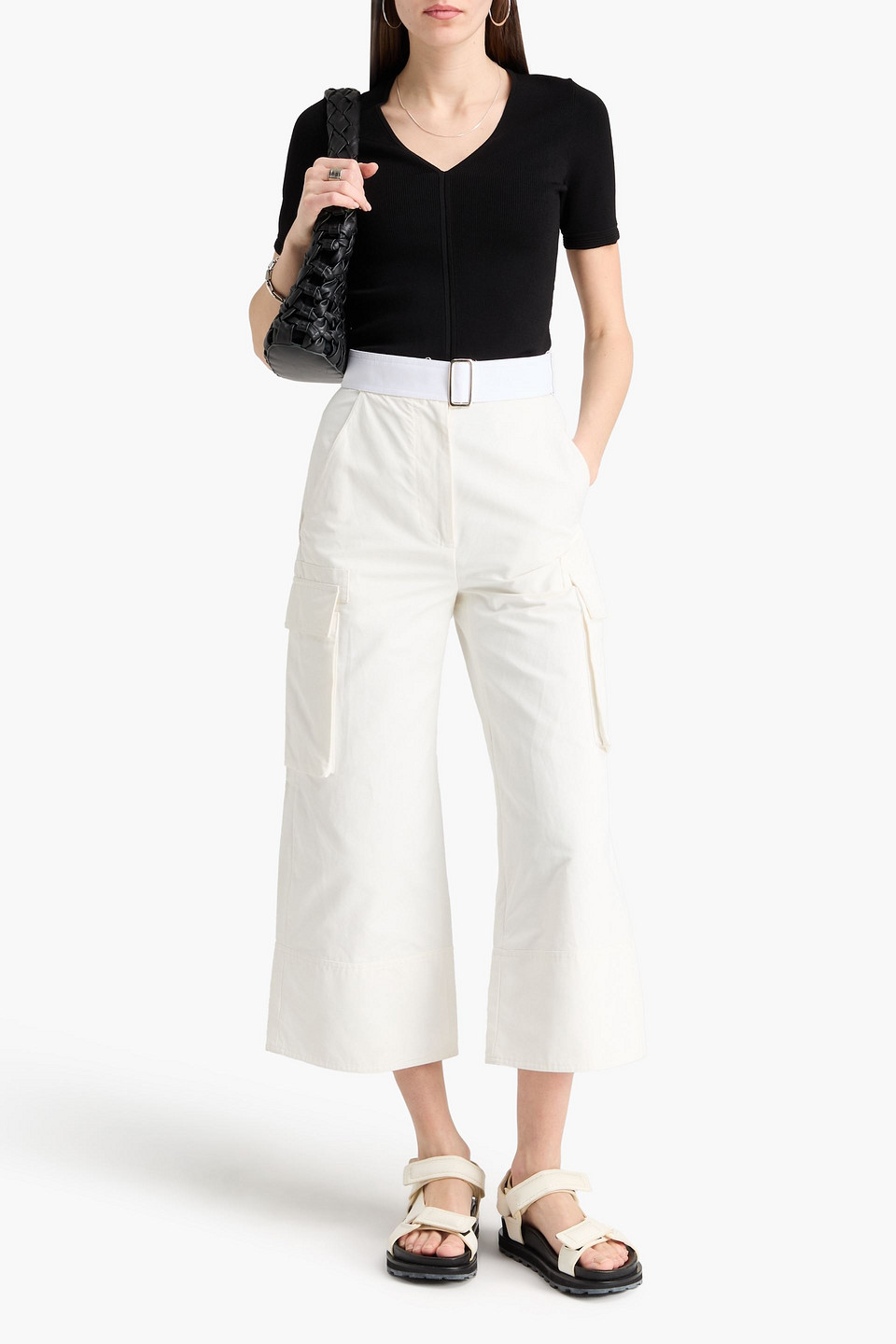  3.1 Phillip Lim - Oberteil Aus Rippstrick - Schwarz - Xs 