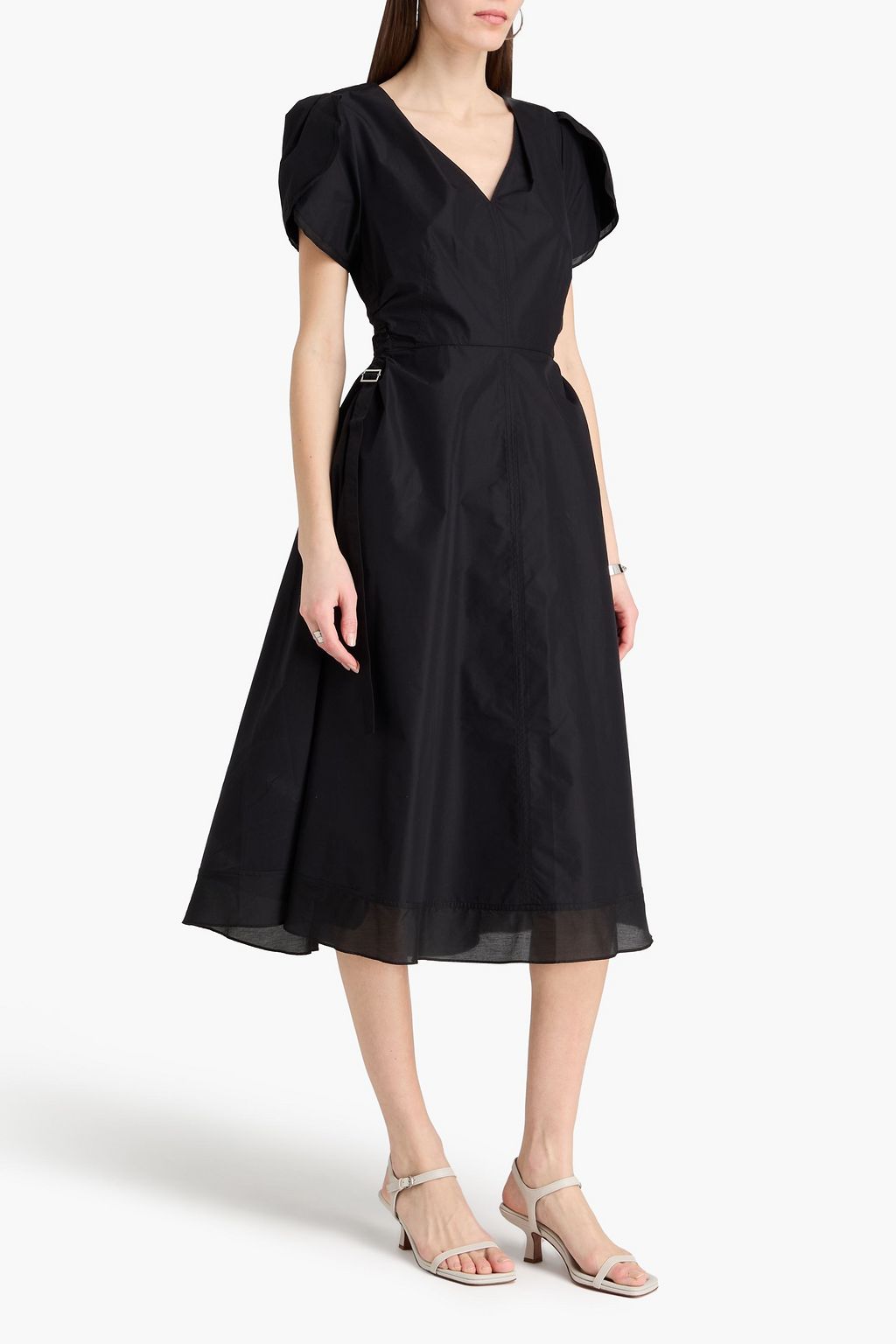 3.1 phillip lim midi dress sale Tulip Sleeve Dress - STONE