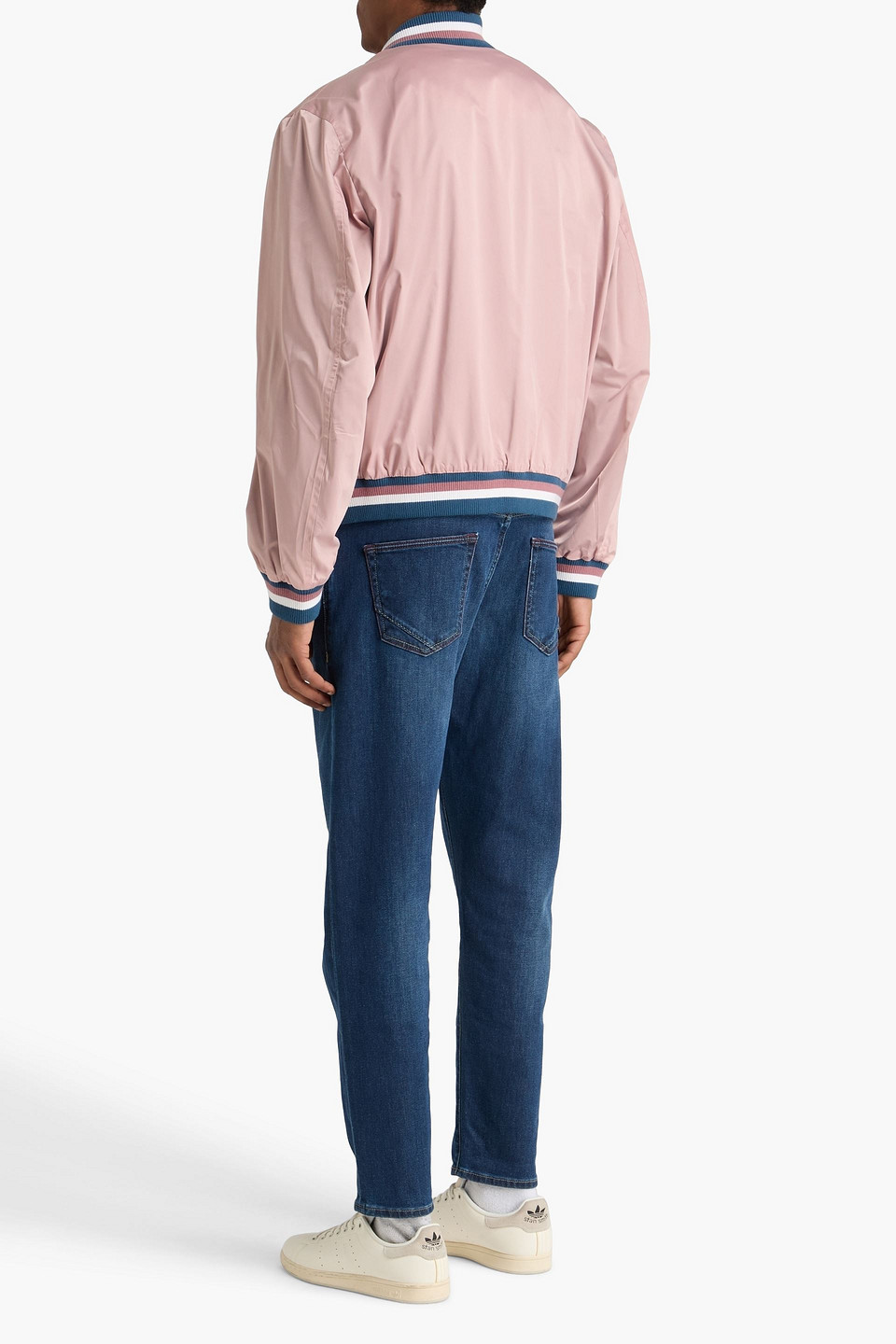  Nahmias - Embroidered Shell Bomber Jacket - Pink - S 