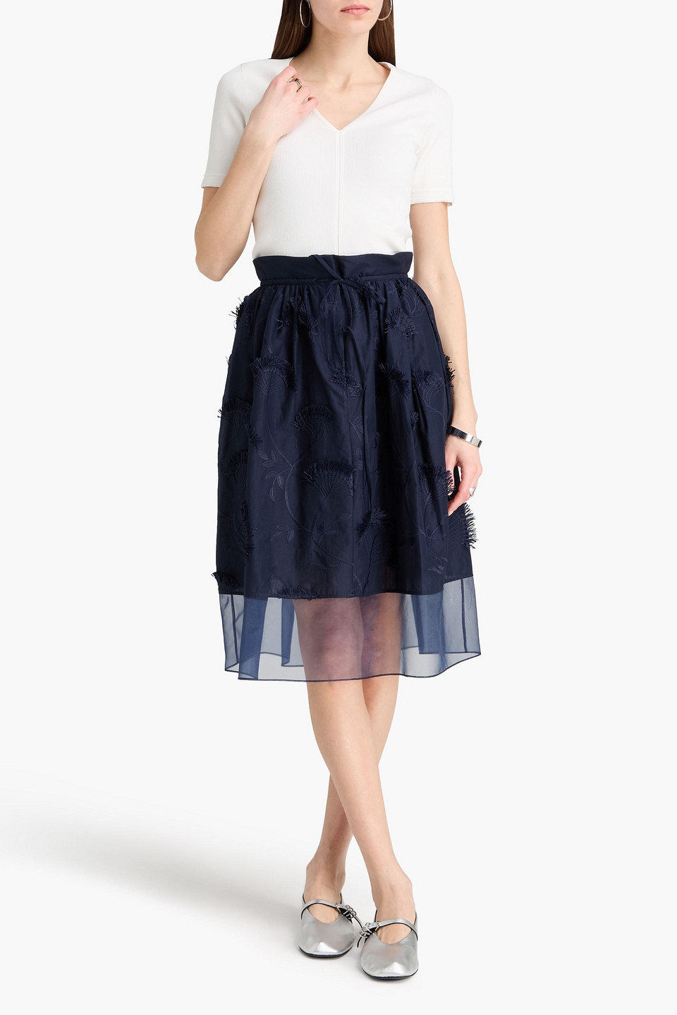  3.1 Phillip Lim - Oberteil Aus Rippstrick - Weiß - Xs 