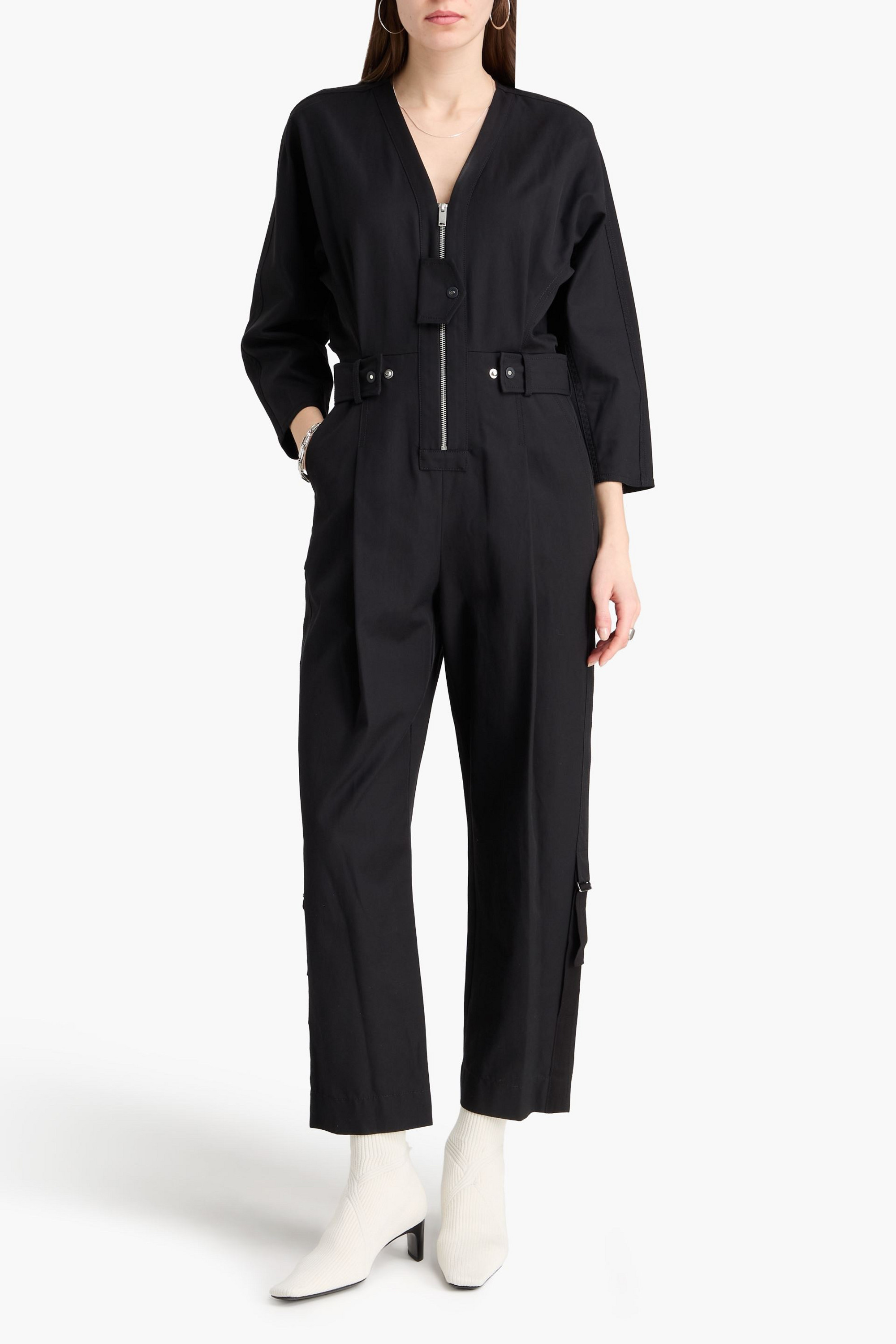 3.1 Phillip Lim Cotton-blend twill jumpsuit
