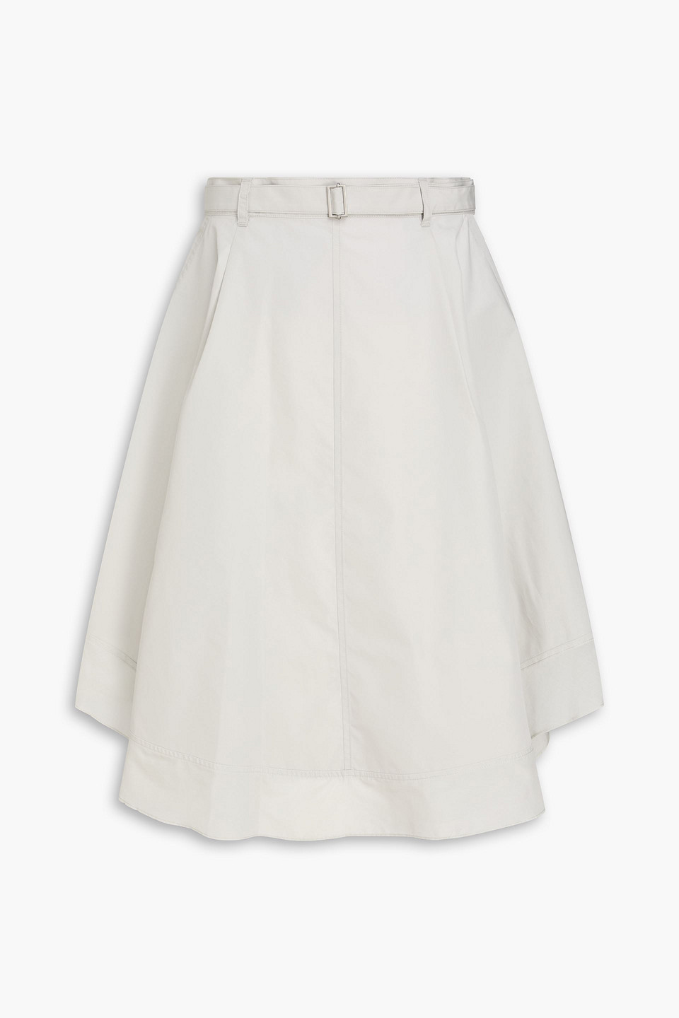 3.1 Phillip Lim Chiffon-trimmed Cotton-blend Mini Skirt In White