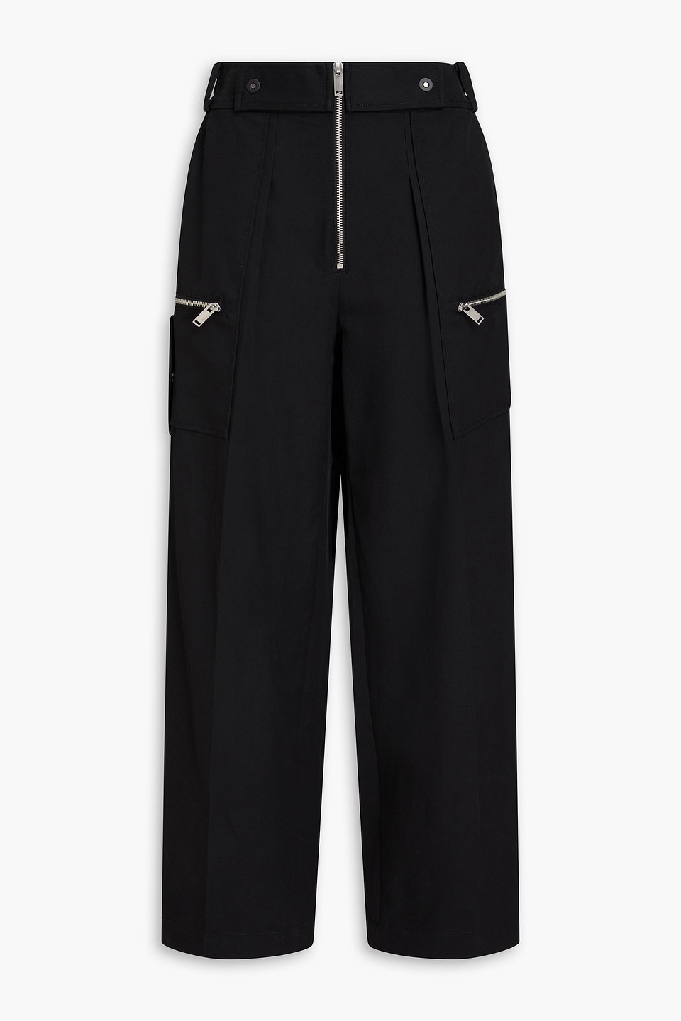 3.1 phillip lim - cotton-blend cargo pants - black - m