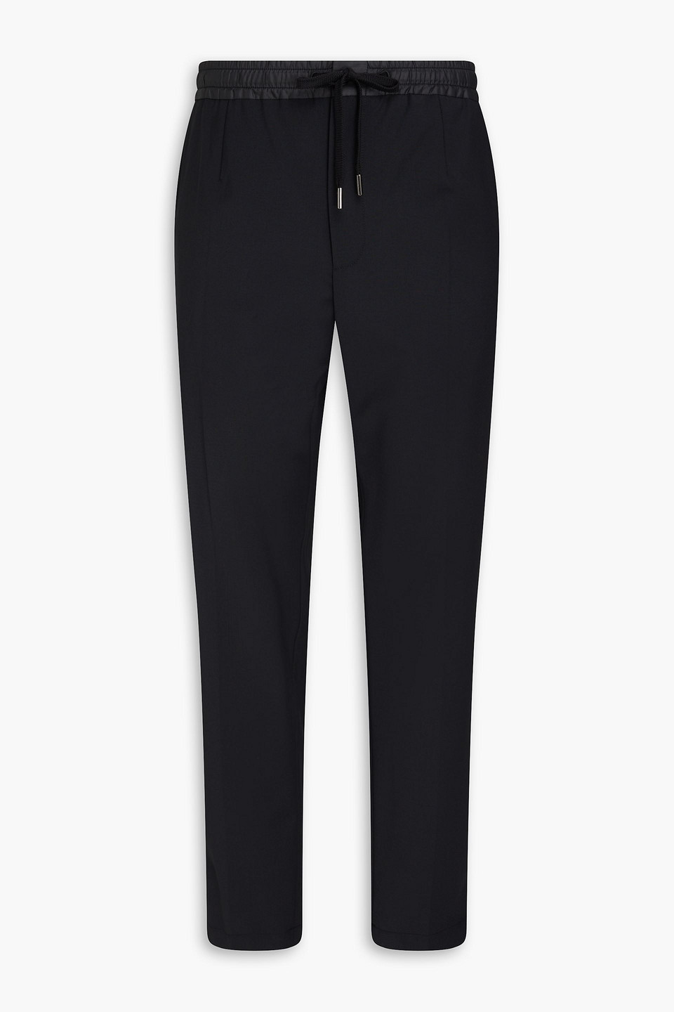 Dolce & Gabbana Wool-blend Track Trousers In Black