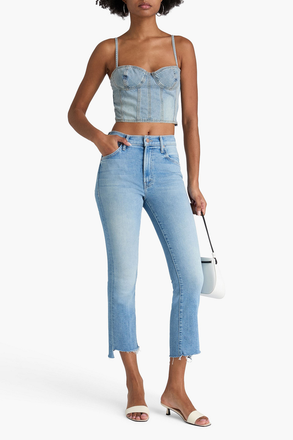  Mother - Hoch Sitzende Bootcut-jeans „insider Step“ - Blau - 24 