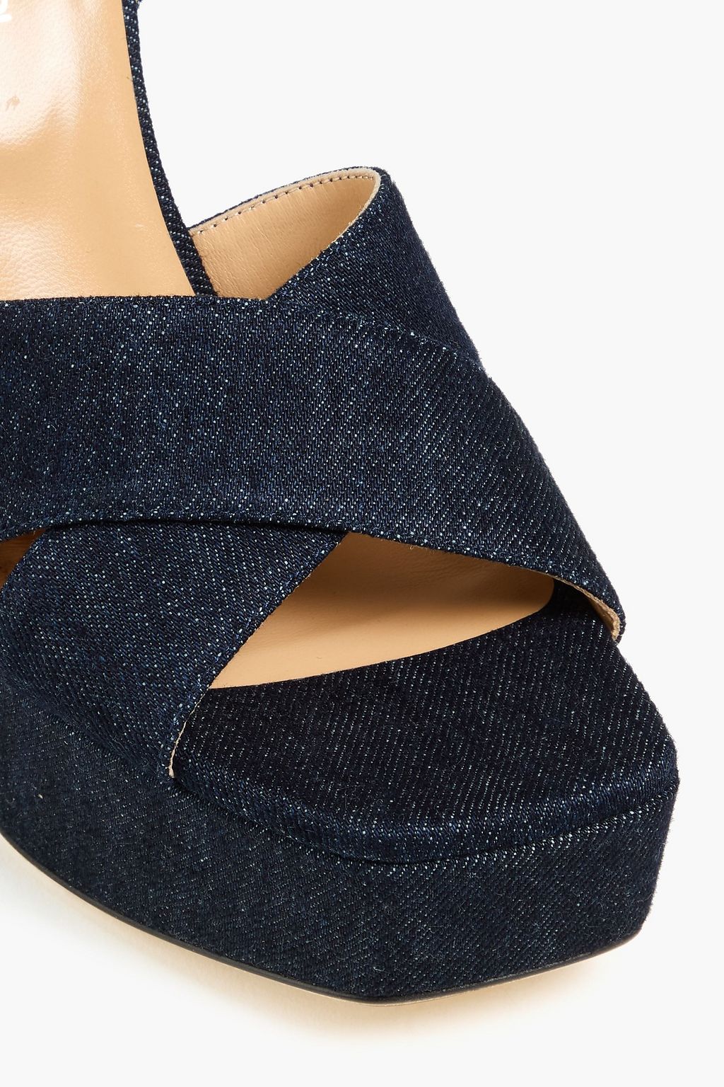 SERGIO ROSSI Denim platform sandals | THE OUTNET