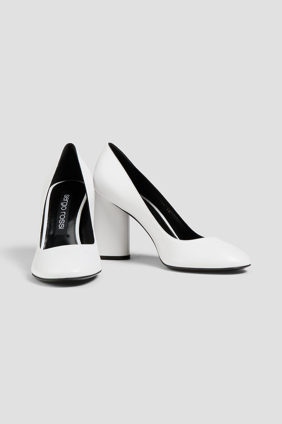  Sergio Rossi - Pumps Aus Leder - Weiß - Eu 38 