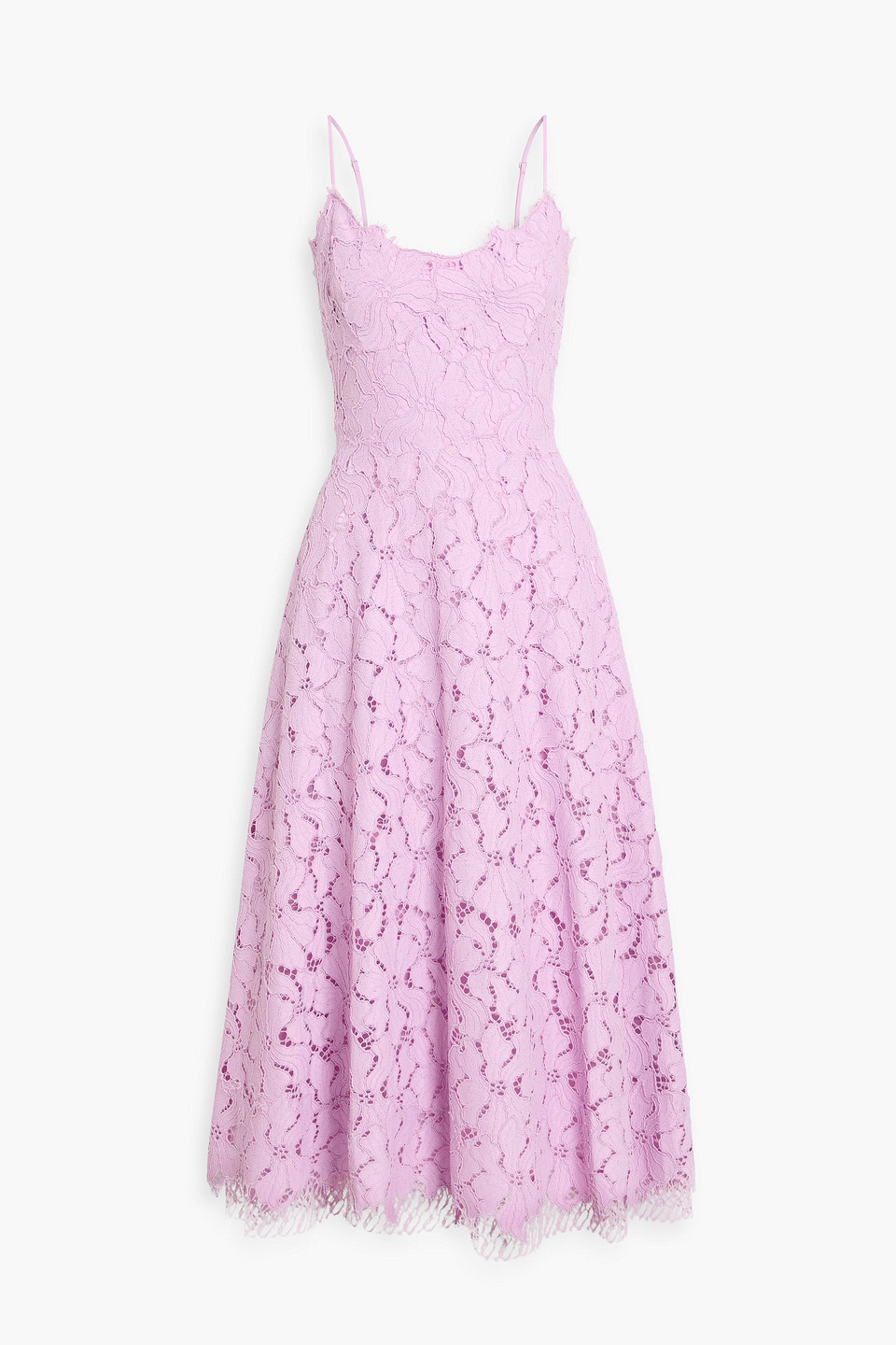 simkhai - julia corded lace midi dress - purple - us 0