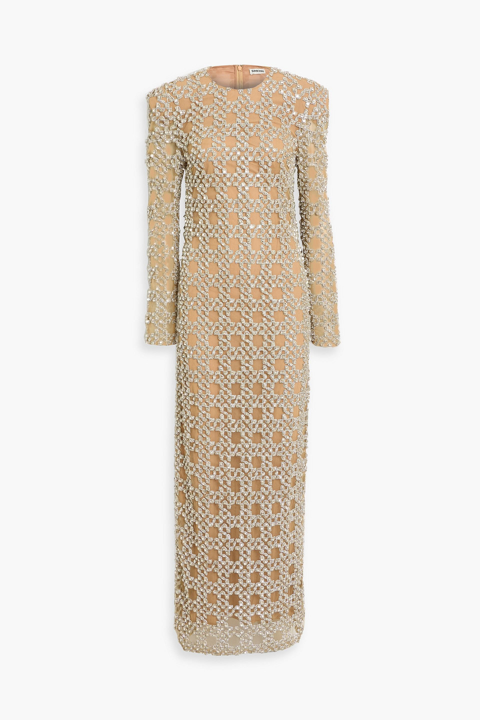 Simkhai Aiya Crystal-embellished Tulle Gown In White