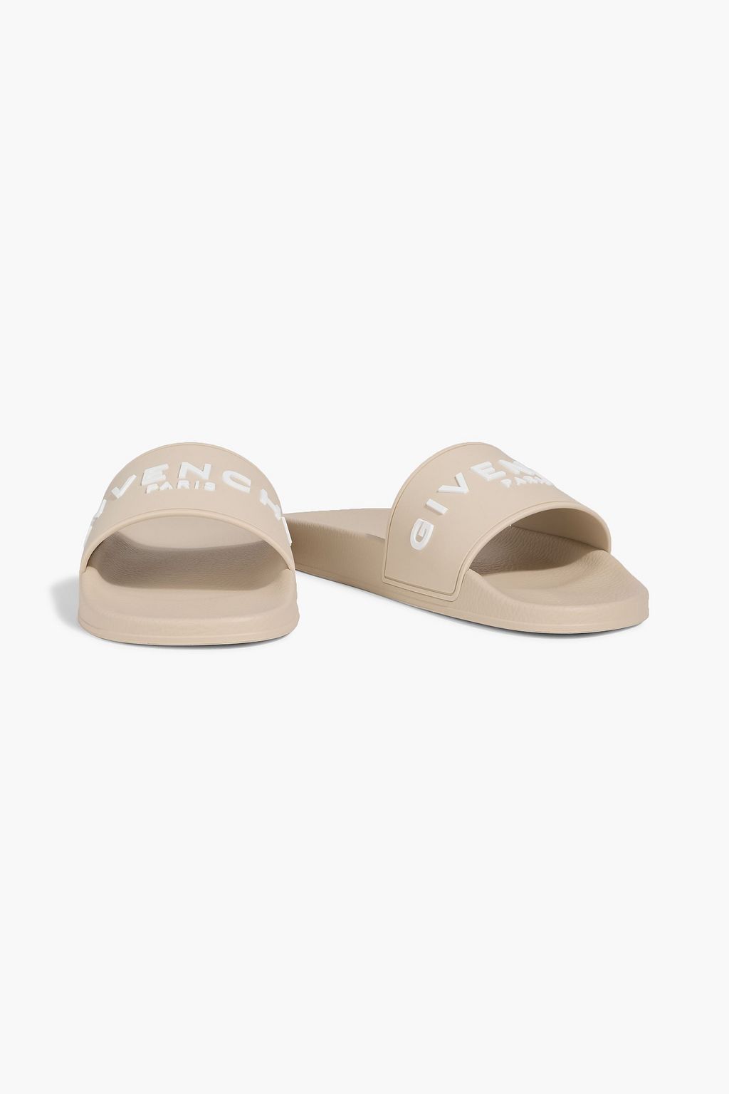 GIVENCHY Appliquéd rubber slides | THE OUTNET