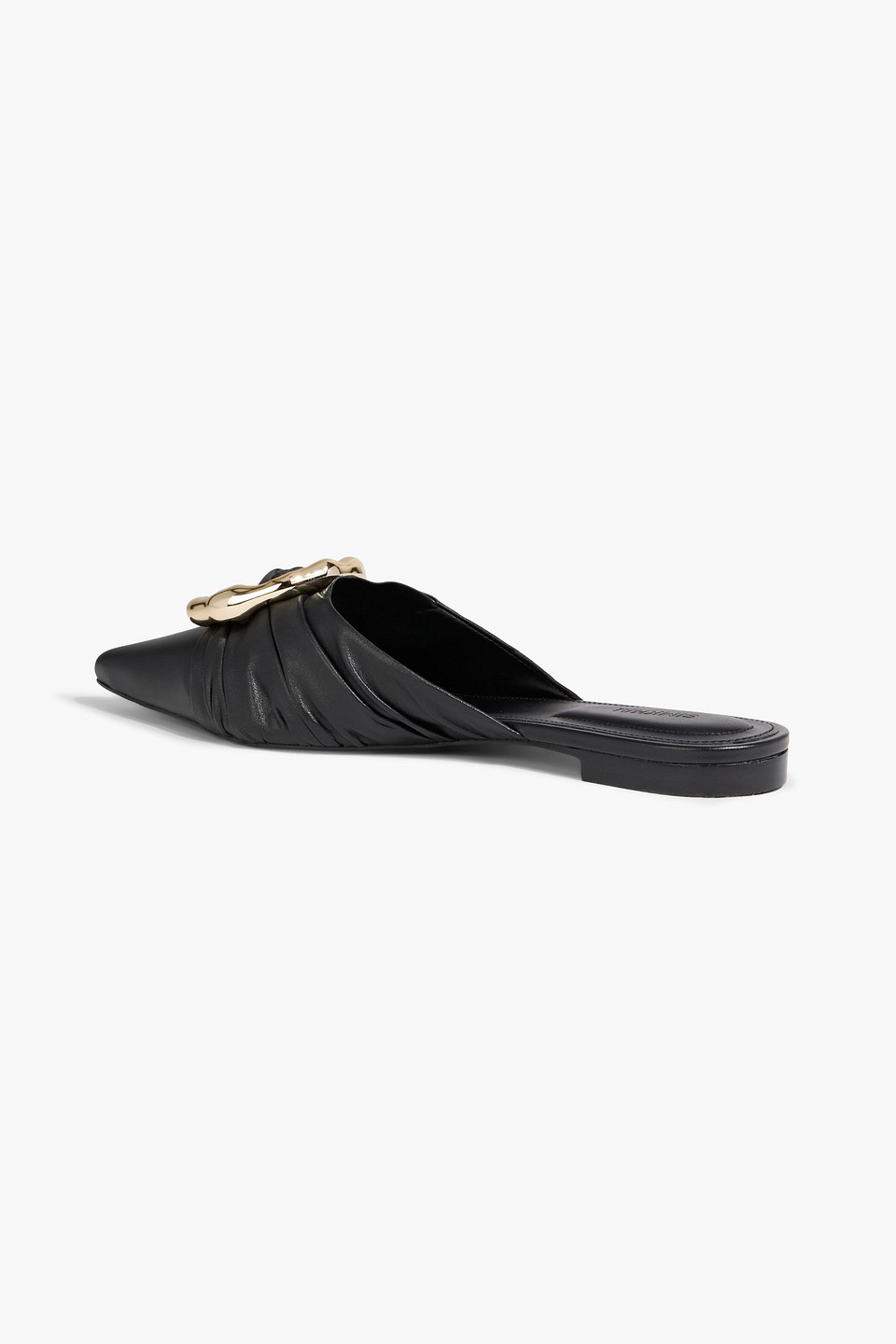 Simkhai Belle Leather Pointed Toe Mule In Multi