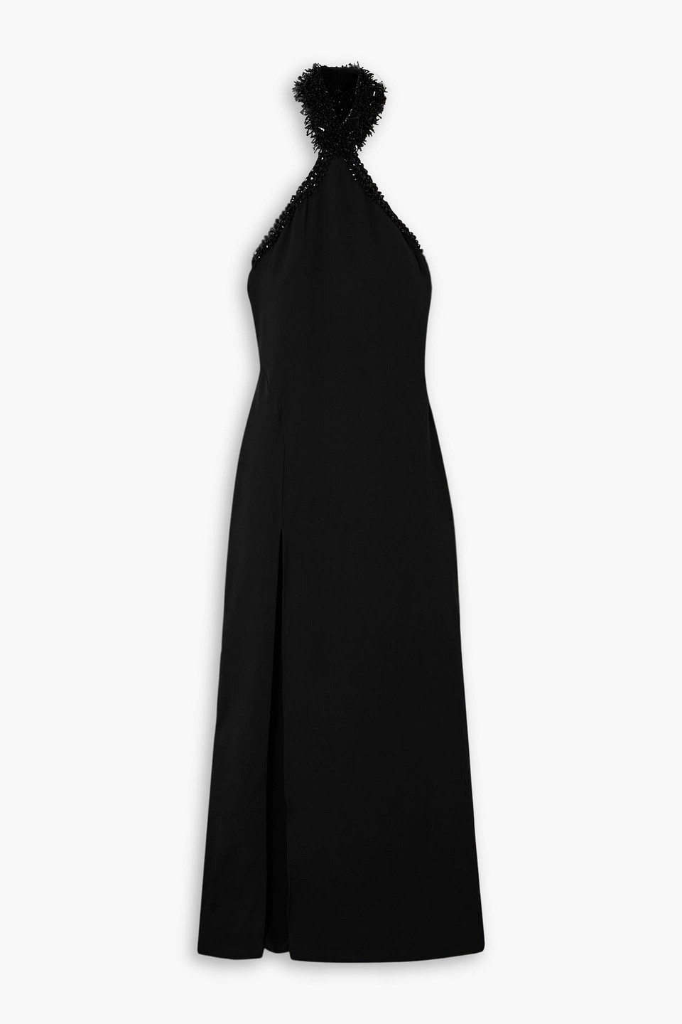 Tom Ford Embellished Silk-blend Halterneck Gown In Multi