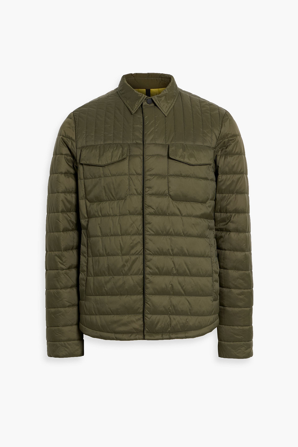 slowear - quilted shell jacket - green - it 50