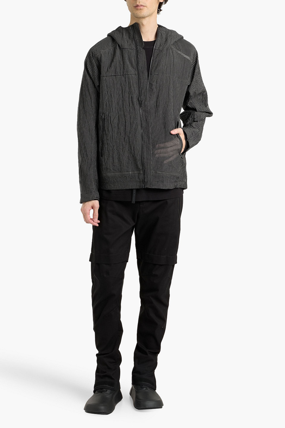  Norse Projects - Kapuzenjacke Aus Ripstop - Schwarz - S 