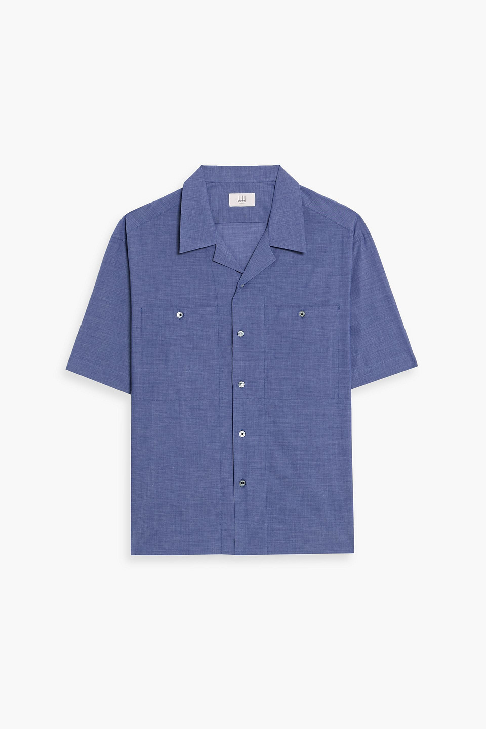 dunhill - cotton shirt - blue - l