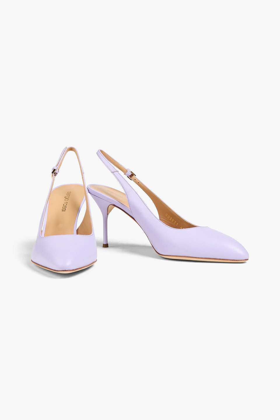  Sergio Rossi - Slingback-pumps Aus Leder - Lila - Eu 36.5 