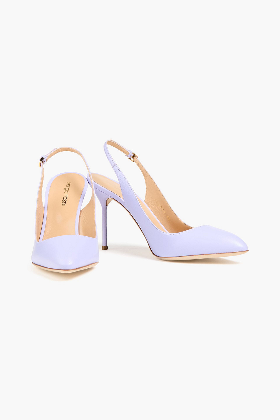  Sergio Rossi - Slingback-pumps Aus Leder - Lila - Eu 37 