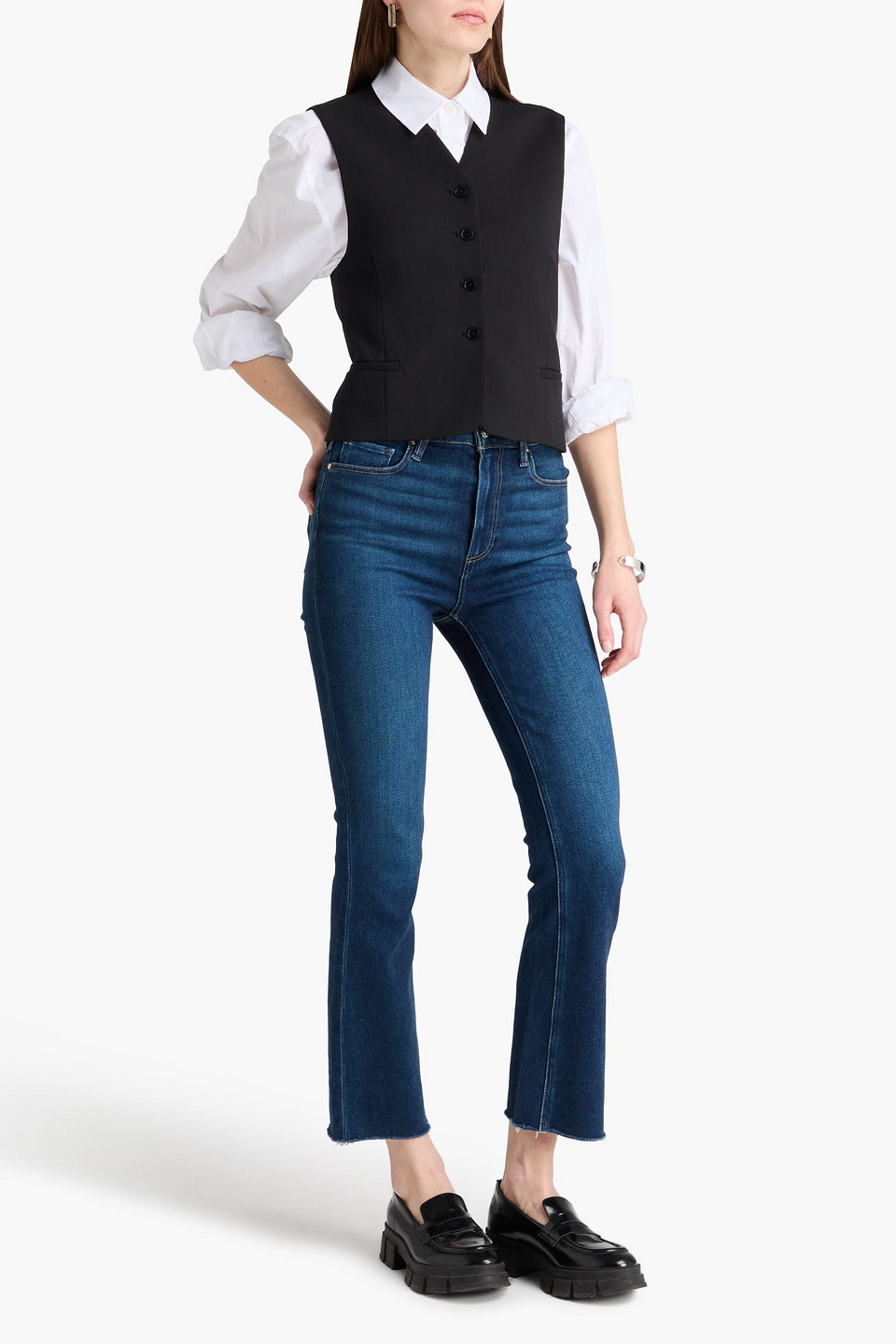  Paige - Hemd „cassio“ Aus Webstoff Mit Print - Blau - 23 