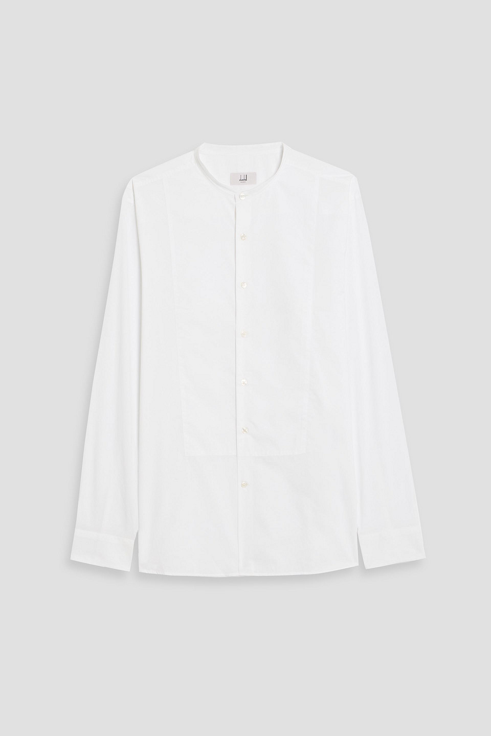 dunhill - cotton-poplin shirt - white - xl