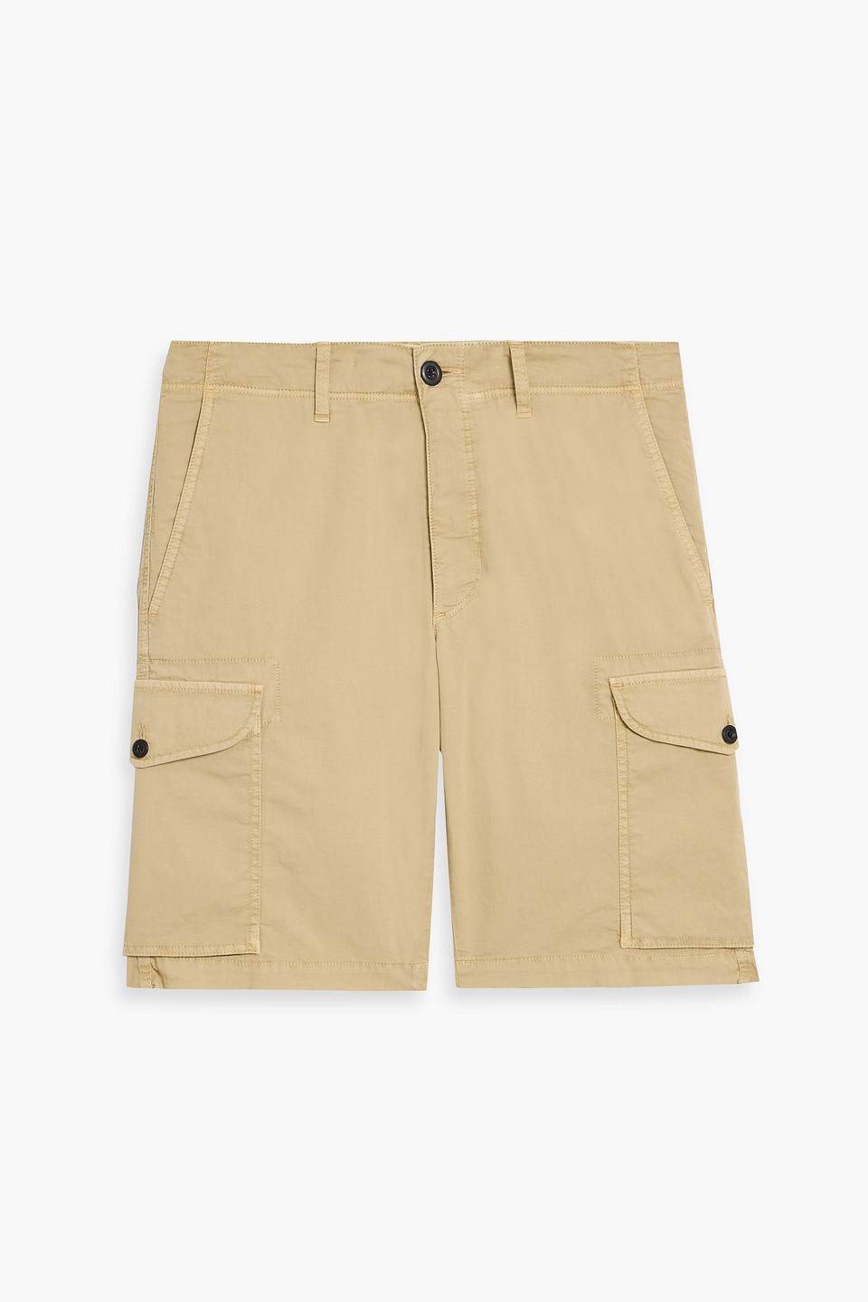Slowear Incotex Cotton-blend Gabardine Cargo Shorts In Nude