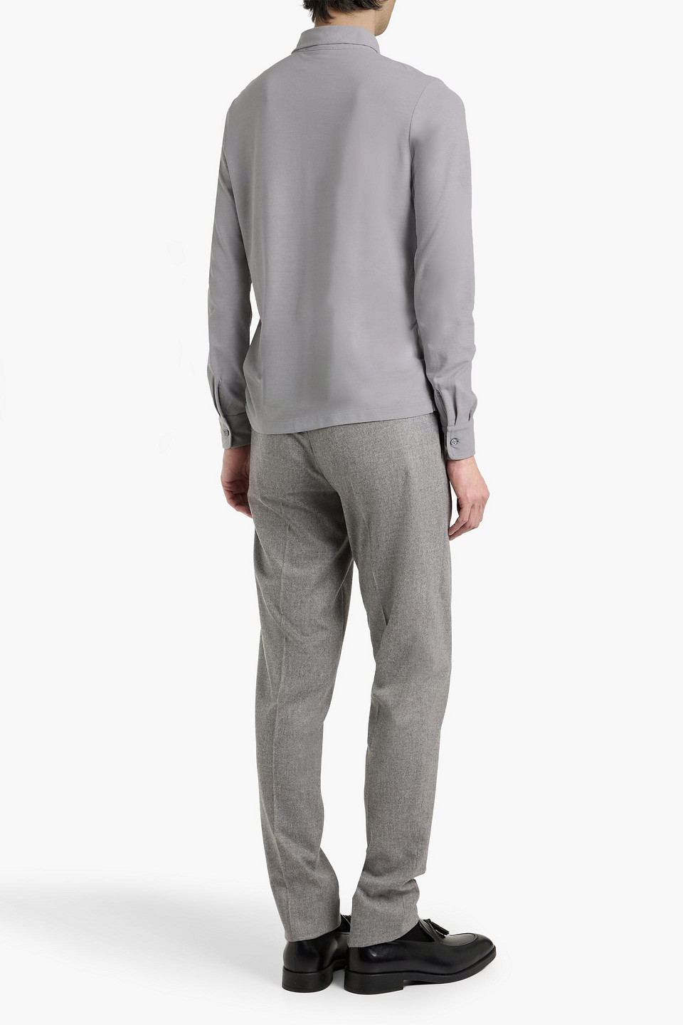  Slowear - Hemd „zanone“ Aus Baumwolle - Grau - It 44 