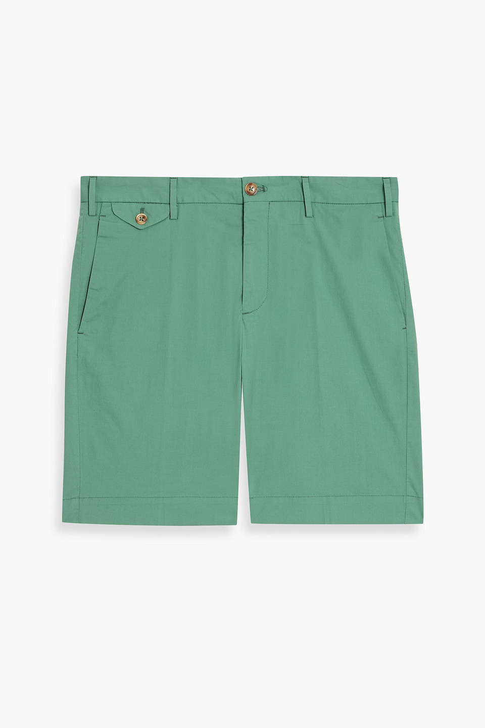 Slowear Incotex Slim-fit Cotton-blend Shorts In Green
