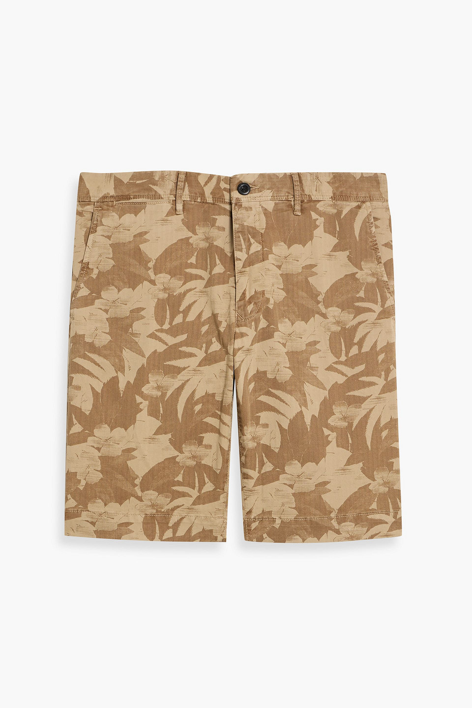 Slowear Floral-print Cotton-blend Shorts In Nude