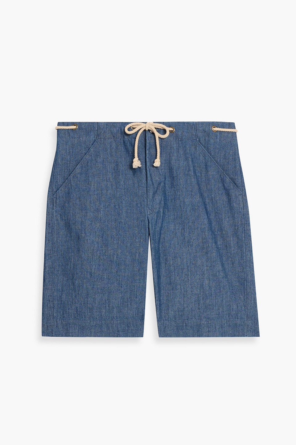 slowear - indigochino drawstring denim shorts - blue - 32