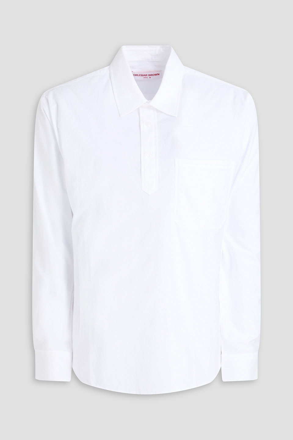 orlebar brown - shanklin cotton-poplin shirt - white - m