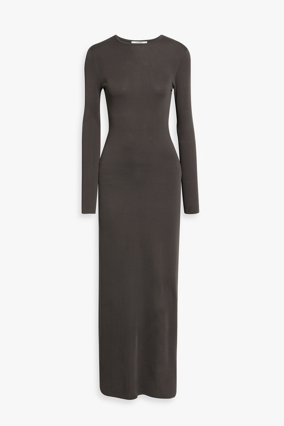 fforme - scudder stretch-jersey maxi dress - gray - xs